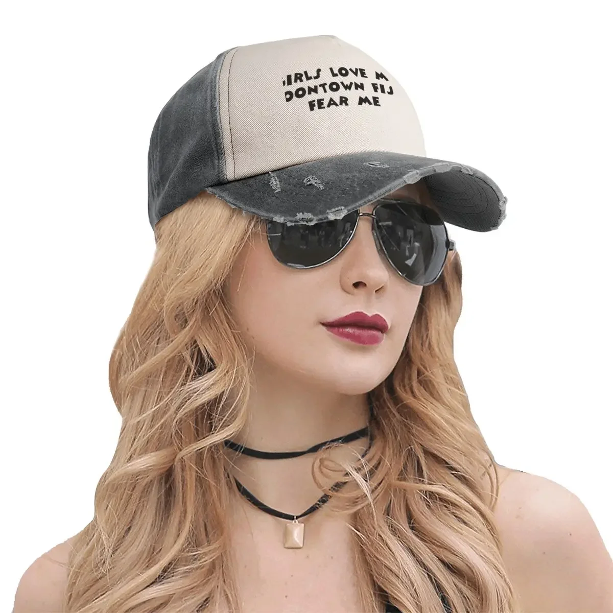 Girls Love Me, Toontown Fish Fear Me Baseball Cap Ball Cap Hat Beach Damen Strand Herren