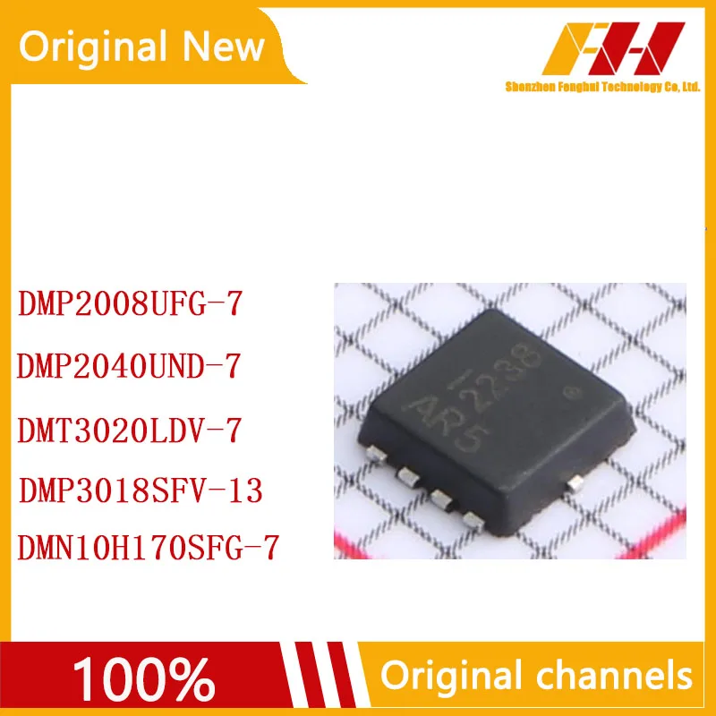 

10 PCS/LOT 100% nuovo e originale DMP2008UFG-7 DMP2040UND-7 DMT3020LDV-7 DMP3018SFV-13 DMN10H170SFG-7