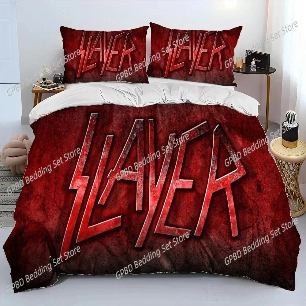Slayer Heavy Metal Band 3D NEW Duvet Cover Pillowcase Bedding Set Adult Boy Girl Bedroom Decoration Children Single Double Large