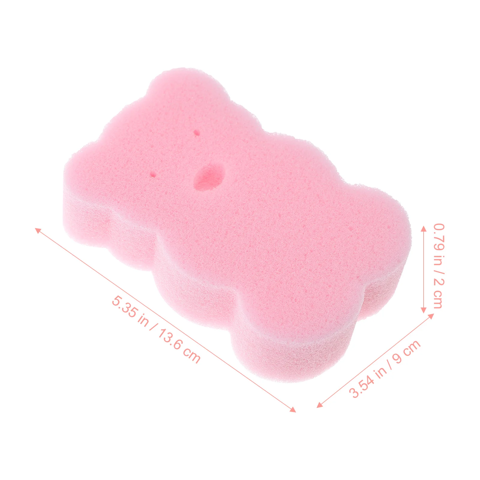 6Pcs Baby Bath Sponges Bear Shape Shower Sponges Bathroom Supplies for Infants Kids Adults