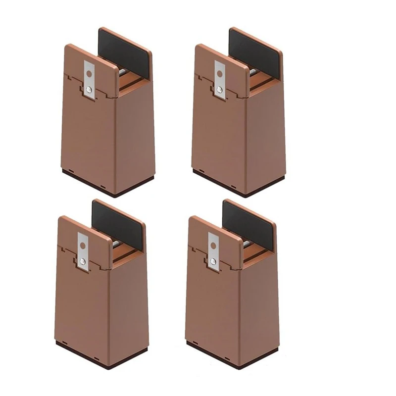 Elevadores de pies de silla con abrazadera de tornillo, altura ajustable, servicio pesado, mesas de sofá, cama, elevadores de muebles