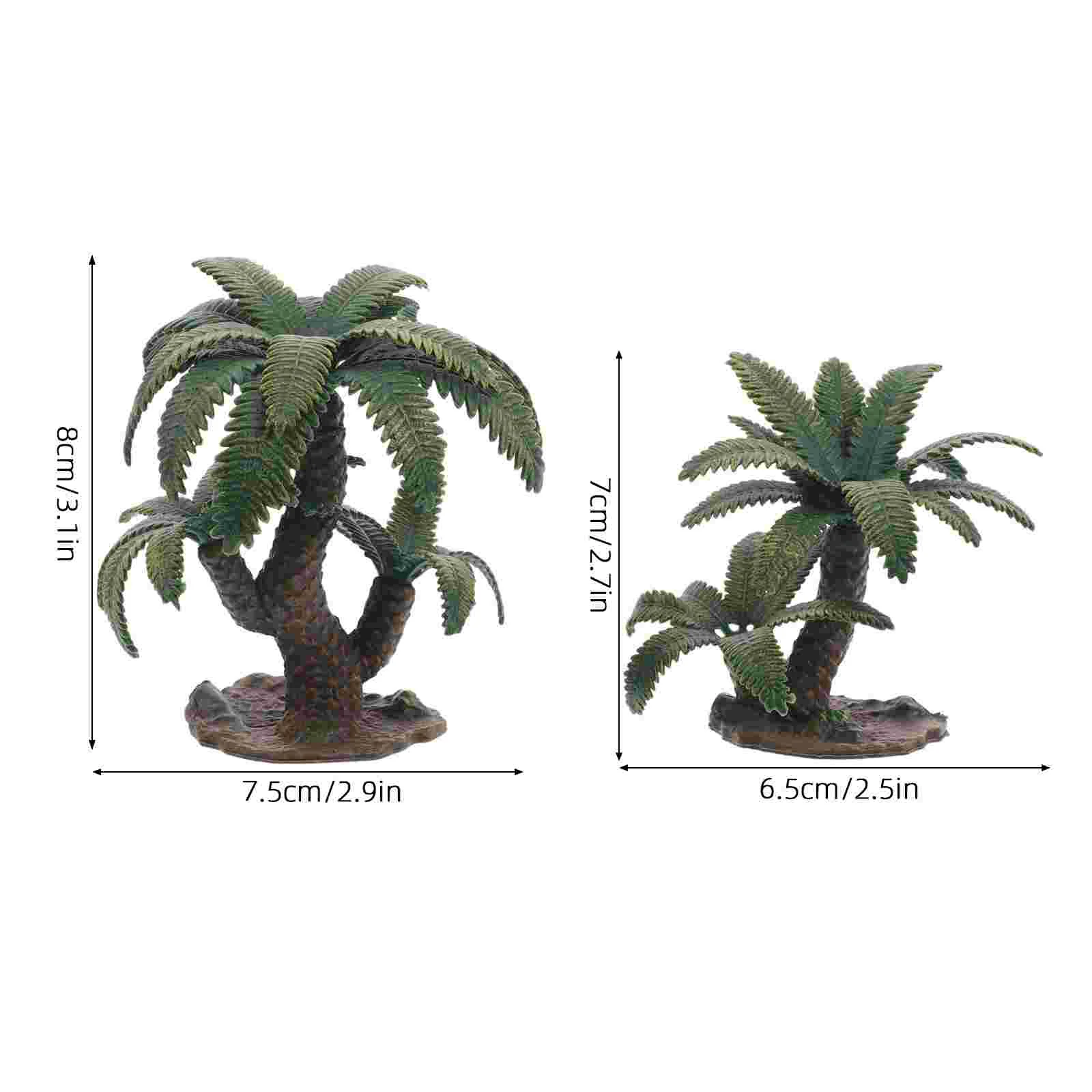 2 pçs simulação paisagem árvore micro artesanato artificial cenário árvores modelo falso em miniatura