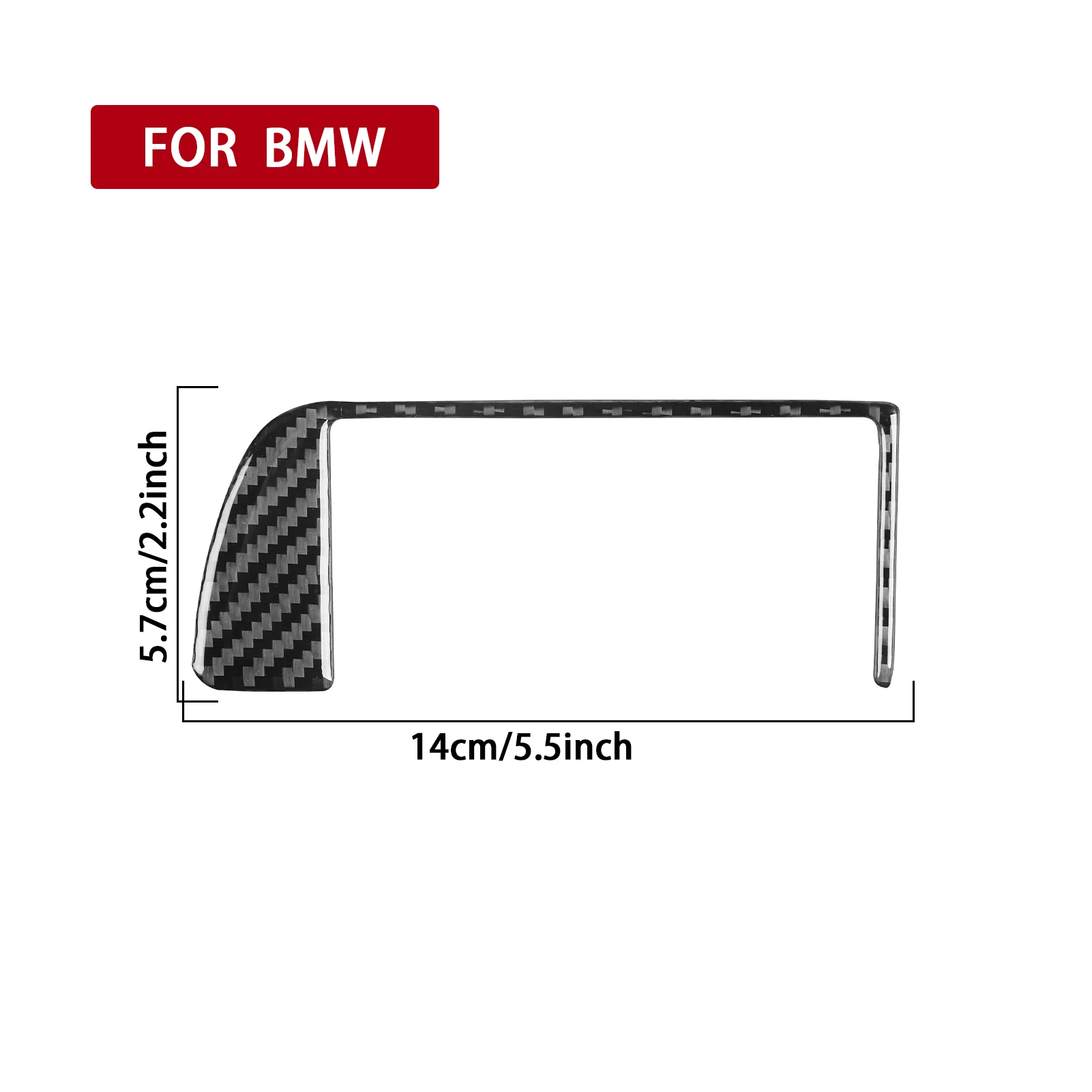Real Carbon Fiber Car Accessories Driver Door Storage Frame Trim Cover Soft Sticker For BMW E36 3 Series/M3 1994 1995 1996 view 6