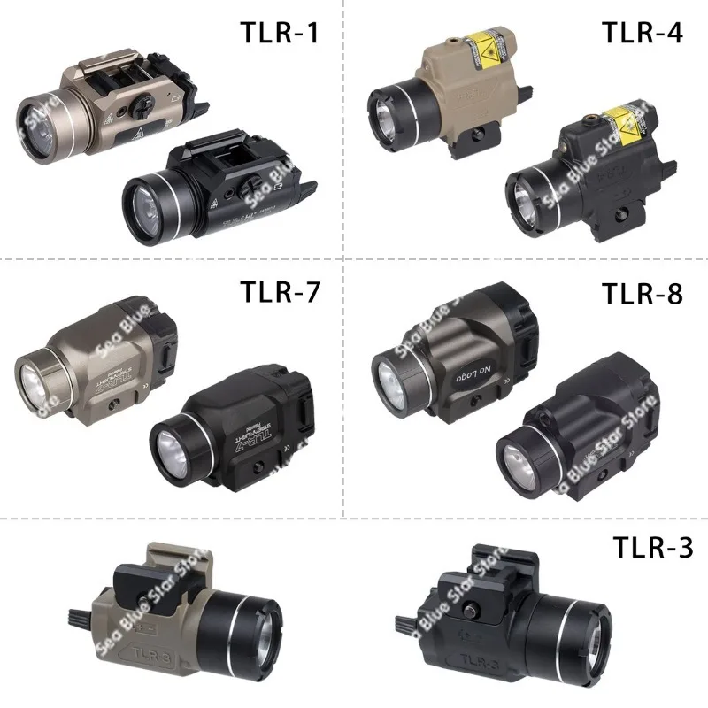 Outdoor tactical flashlight TLR-1/3/7/bottom hanging flashlight strong light flash LED long-range flashlight