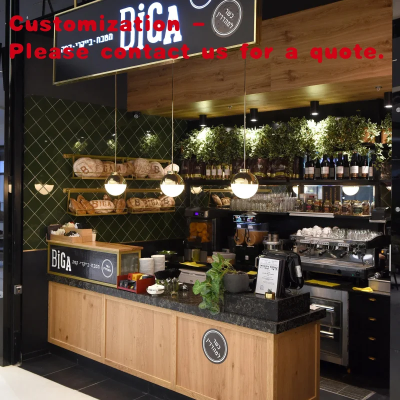 

custom.Custom Coffee Shop Bar Counter Design Modern Milk Tea Coffee Shop Outdoor Interior Layout Decoration
