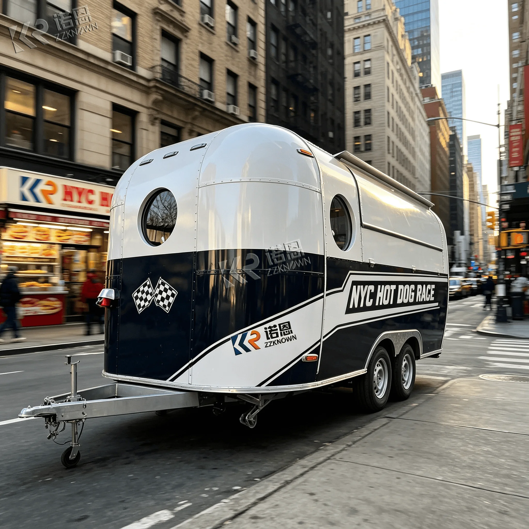 Concession Food Trailer Snack Hot Dog Cart Ice Cream Truck Street Restaurant Fully Equipped Food Truck Trailer for Sale