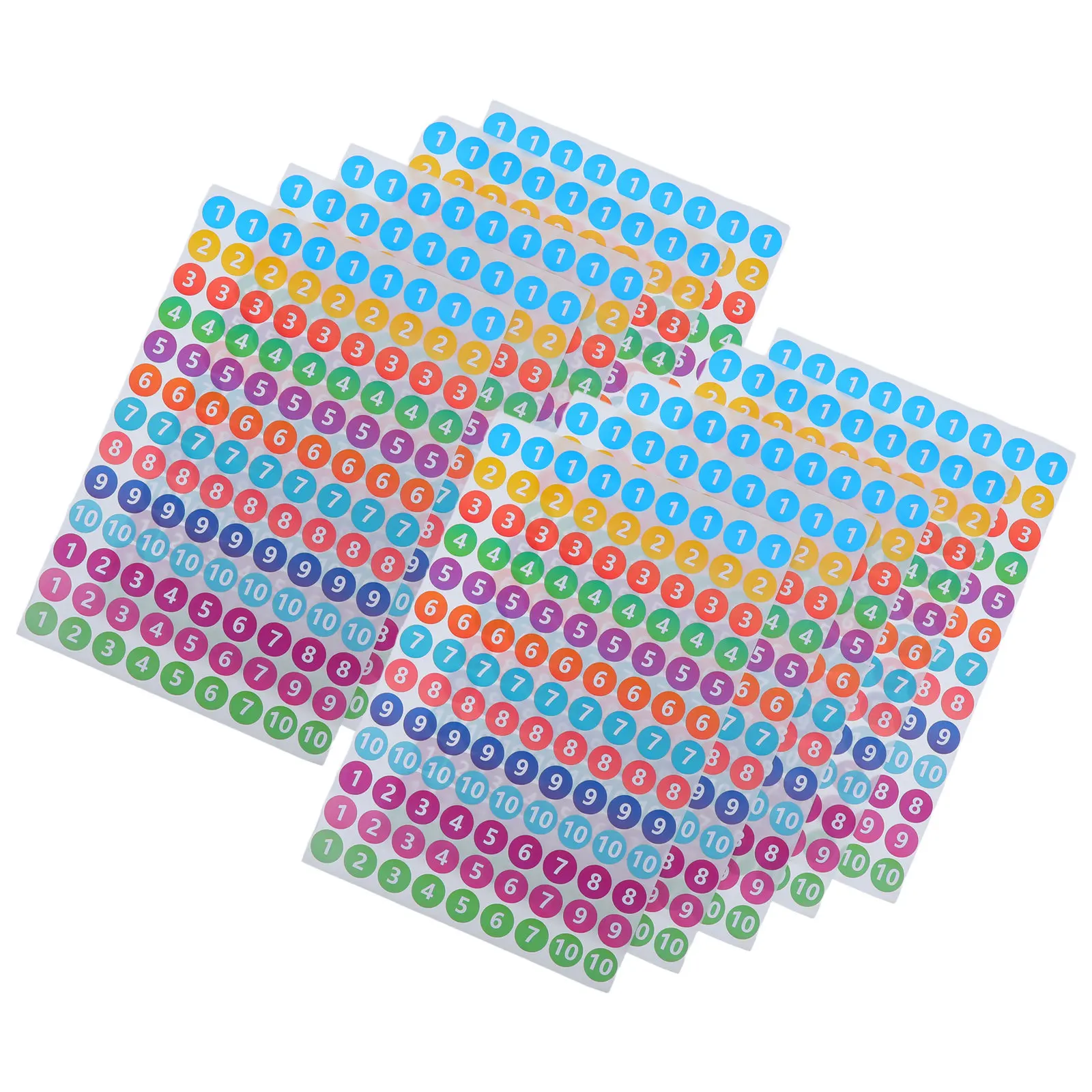 50 sheets Labels Stickers Adhesive Halloween Christmas New Year Adhesive Number Labels Circle Label Stickers Consecutive