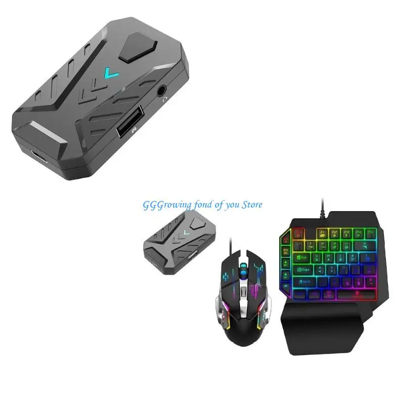 محول الماوس لوحة مفاتيح ألعاب H9EB ، محول محول لوحة مفاتيح ألعاب الأجهزة المحمولة ، لجهاز لعبة الهاتف المحمول