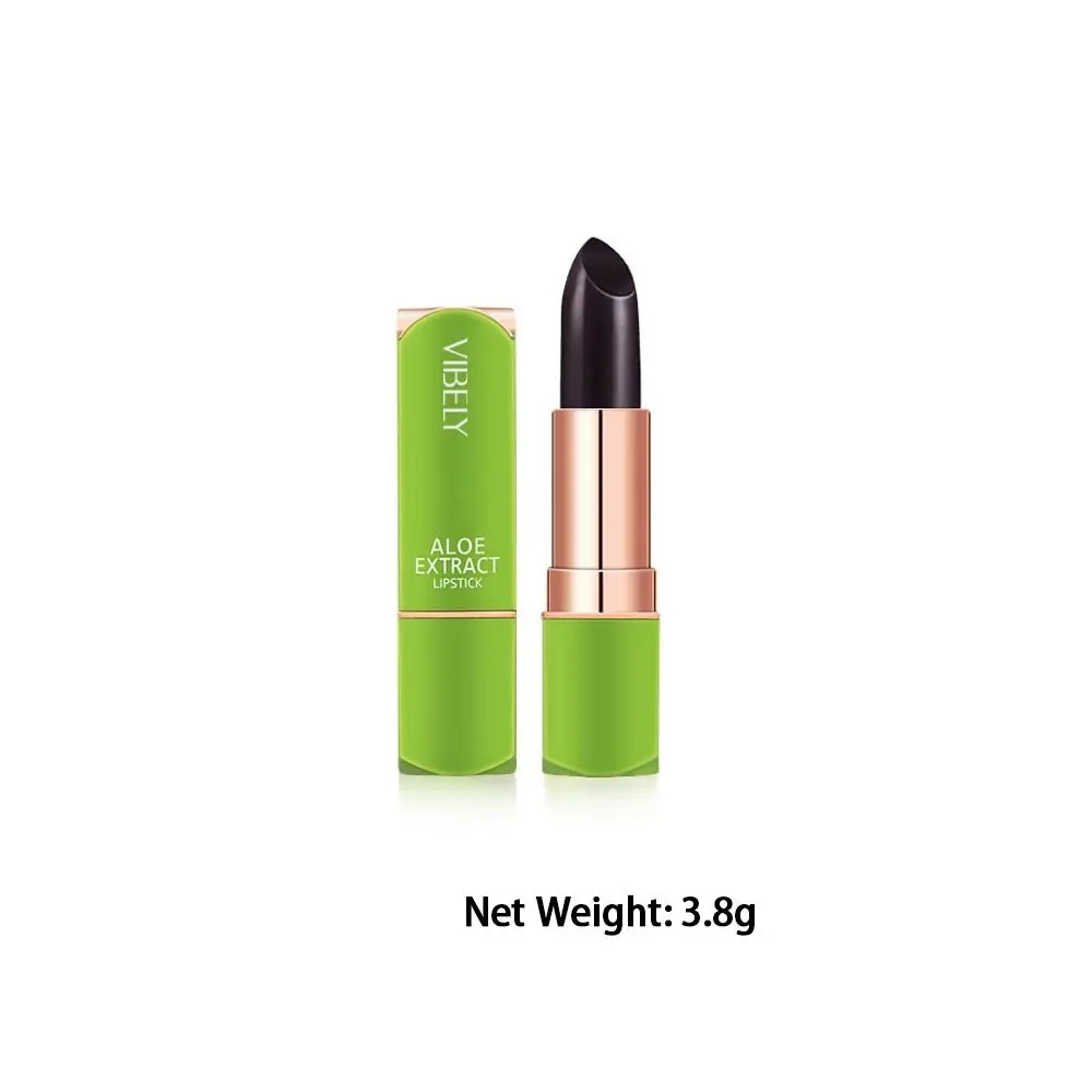 Brillo de labios hidratante portátil, lápiz labial descolorido de Aloe Vera Natural de larga duración, maquillaje cosmético
