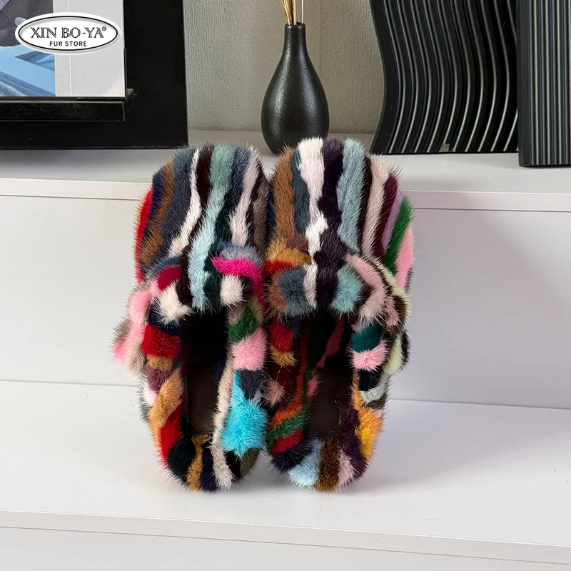 

European Shoes For Woman 2026 Flat Real Fur Mink Slippers Soft Indoor Women's Flip Flops Woman Luxury Designer Shoes