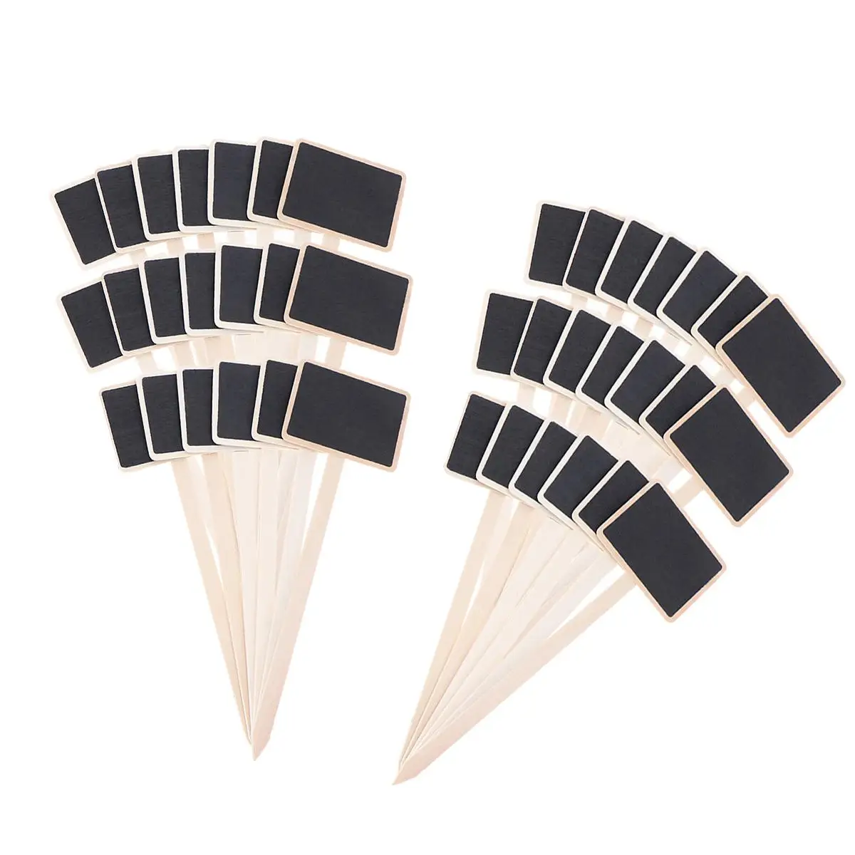 20 Pcs Mini Sign Chalkboard Picks Wooden Message Plant Pot Marker Wedding Party Favors Memo Reminder Chalkboard
