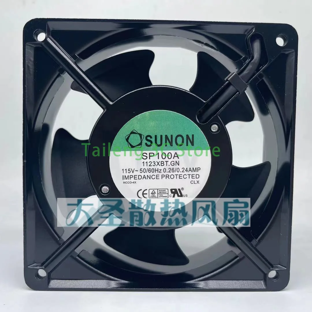 

For Sunon fan SP100A 1123XBT.GN 12CM 12038 120*120*38MM 1238 115V socket industrial cooling fan