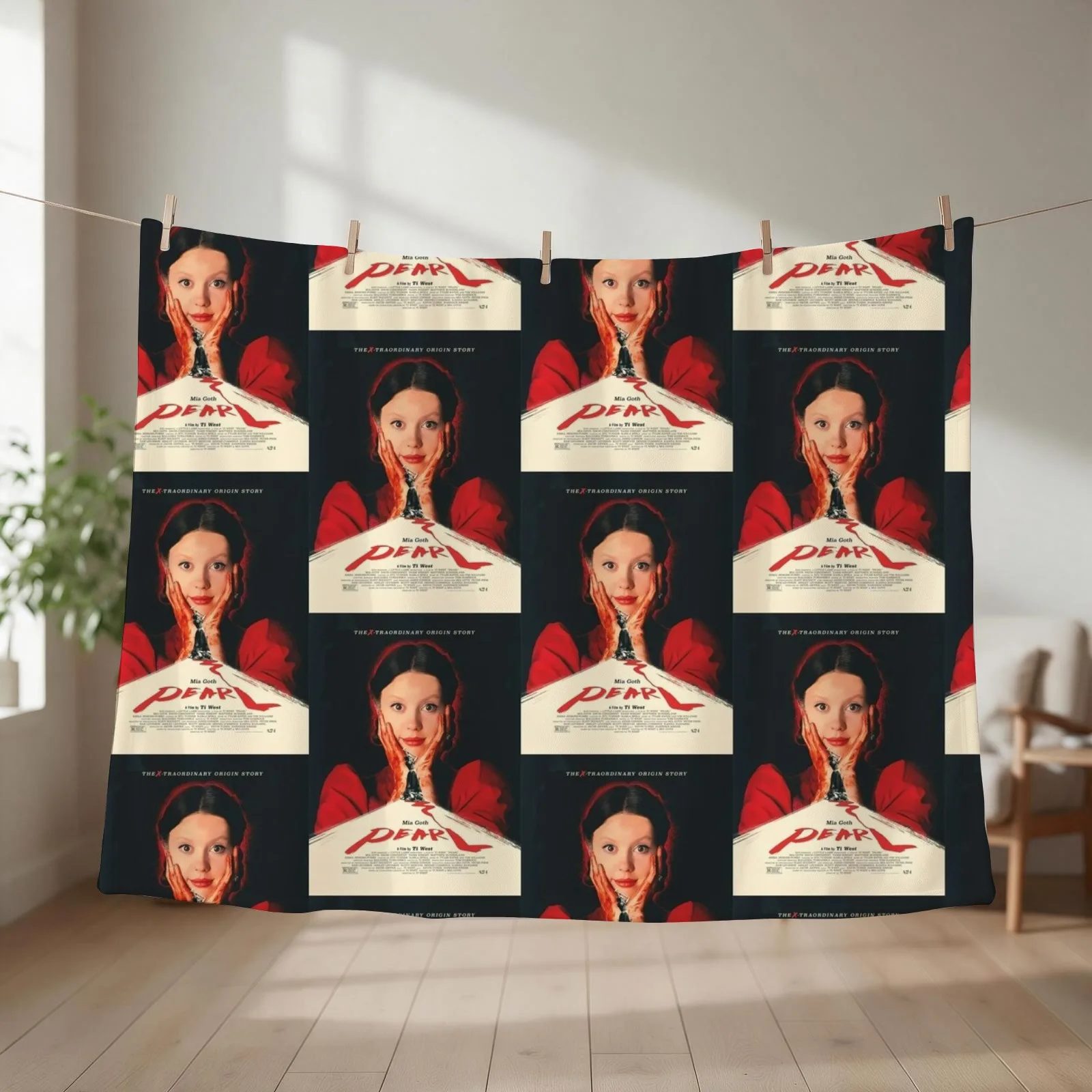 mia goth movie Throw Blanket couch cozy soft plush fuzzy picnic outdoor blanket