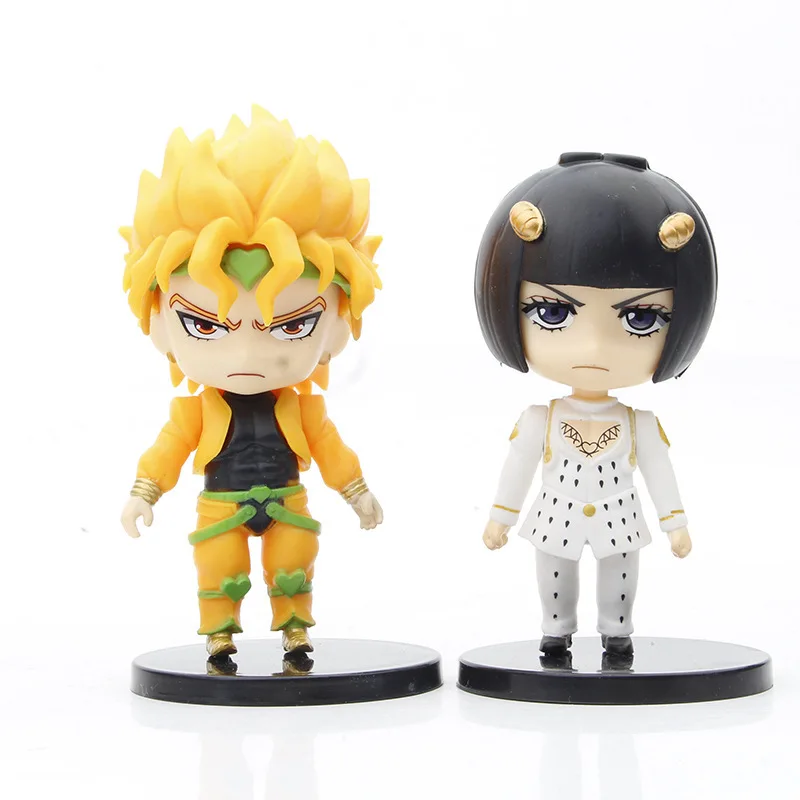 5pcs anime jojo's Bizarre Adventure Giorno Giovanna Dio Bruno Buccellati Kakyoin Noriaki Kujo Jotaro action Figure Model Toys