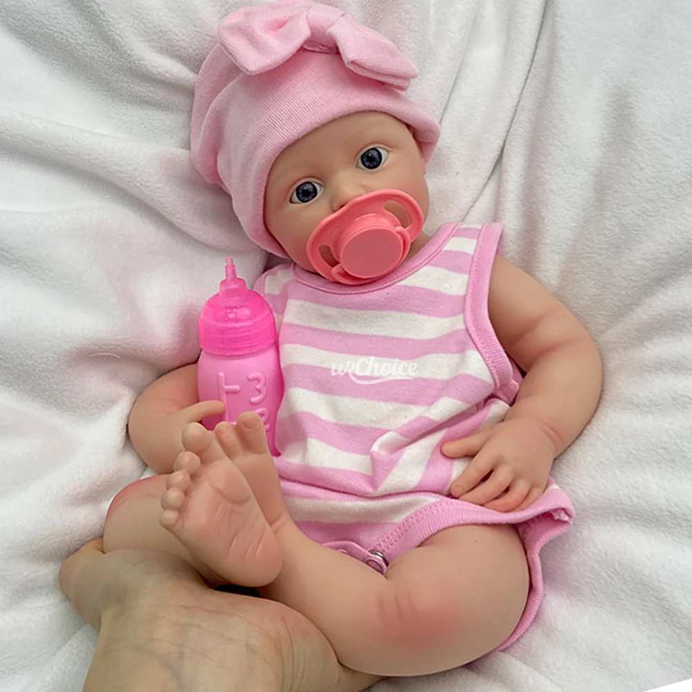 ตุ๊กตาซิลิโคนรีบอร์นเด็กผู้หญิงขนาด 18 นิ้ว เหมือนจริง ปากเปิด ทารกแรกเกิด ทำมือ ทาสีด้วยมือ ตุ๊กตารีบอร์น สำหรับนักสะสมและผู้ที่ชื่นชอบตุ๊กตา