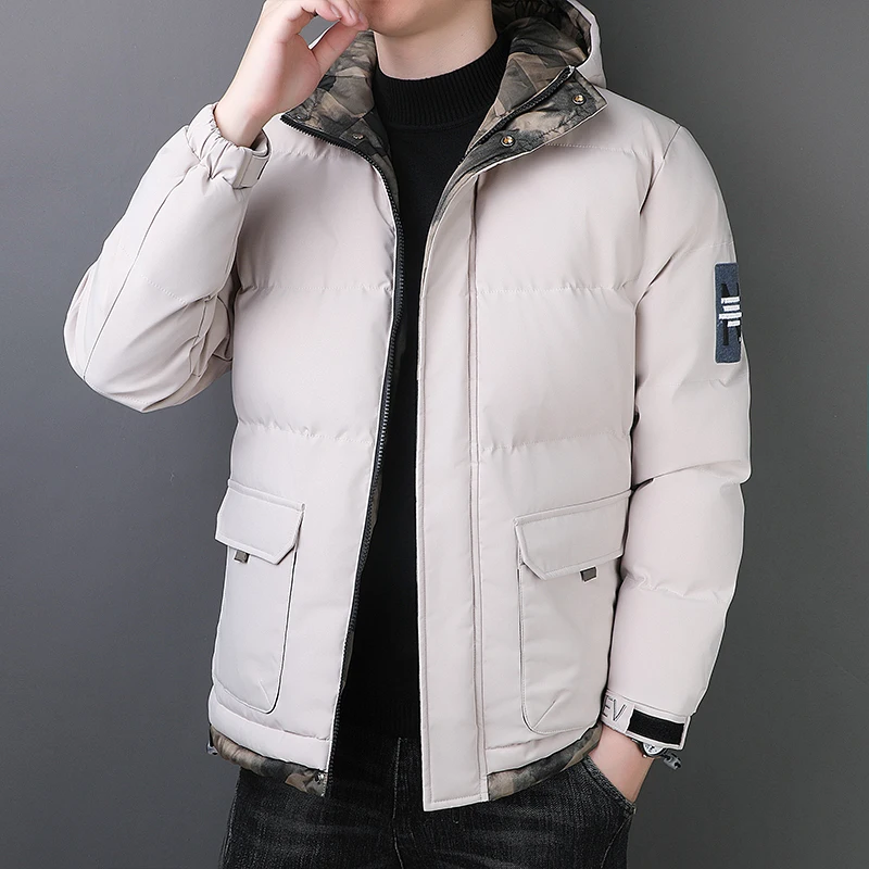 Winter Jacket Men\'s High Quality Classic Camouflage Hooded Thickened Warm Cotton Coat Casual Plus Size Snow Windproof Male Coat