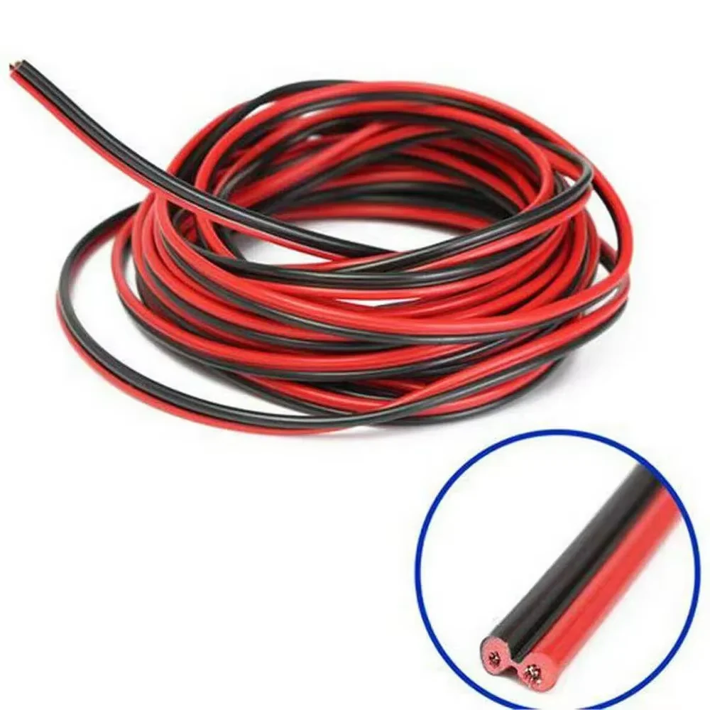 20 Meters 5M 10M Electrical Wire Tinned Copper 2 Pin 22AWG Insulated PVC Extension LED Strip Cable Electric Extend Cord
