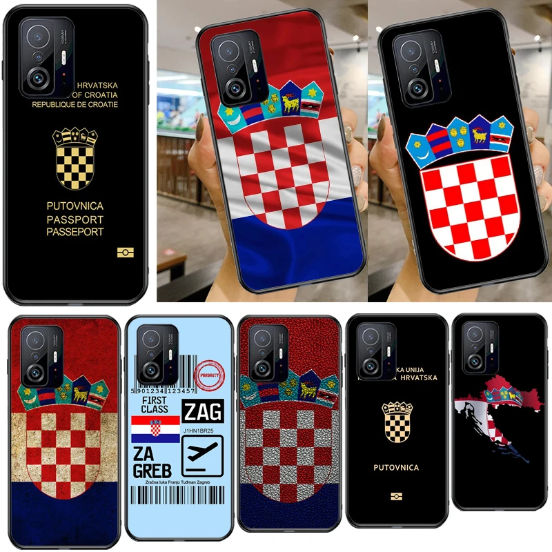 Croatia Flag For POCO F3 X3 GT NFC M3 M4 X3 Pro Phone Case Cover For Xiaomi Mi 11 Lite 9T 10T 11T Pro