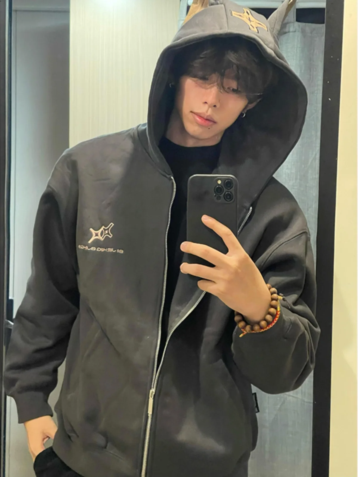 

Bla Doberman Hoodie Sweatirt Men's Spring Autumn Sle Cleanfit American Trendy Brand Haome Heavyweight Open Cardigan ...