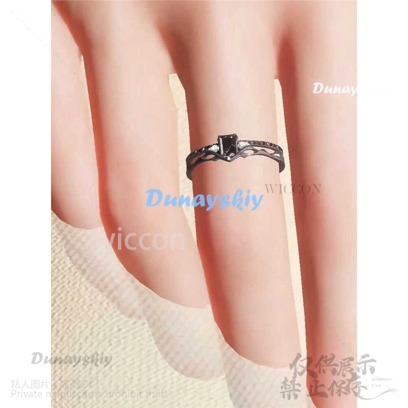 Anime Game Love And Deepspace Cosplay Sylus Ring Qin Che's Level 100 Fetter Ring Daddy Props Halloween Party Play For Men Women