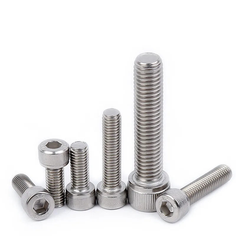 20pcs 1/4-20*3/8 1/2 Inch Length 304 Stainless Steel US UNC Coarse Thread Allen Head Screw Cap Hex Hexagon Socket Bolt