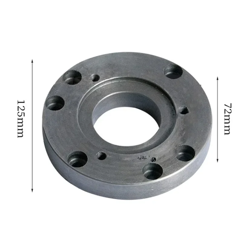 Imagem -03 - Placa Traseira de Torno Pequeno Acessórios para Instrumentos Chuck Cover Placa de Conexão Alta Qualidade 125 mm 100 mm