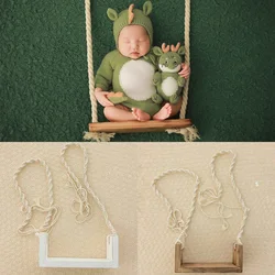 Wooden Baby Swing Newborn Photography Swing Props Babies Posing Aid Furniture Studio Infants Photo Shooting Props Accessories