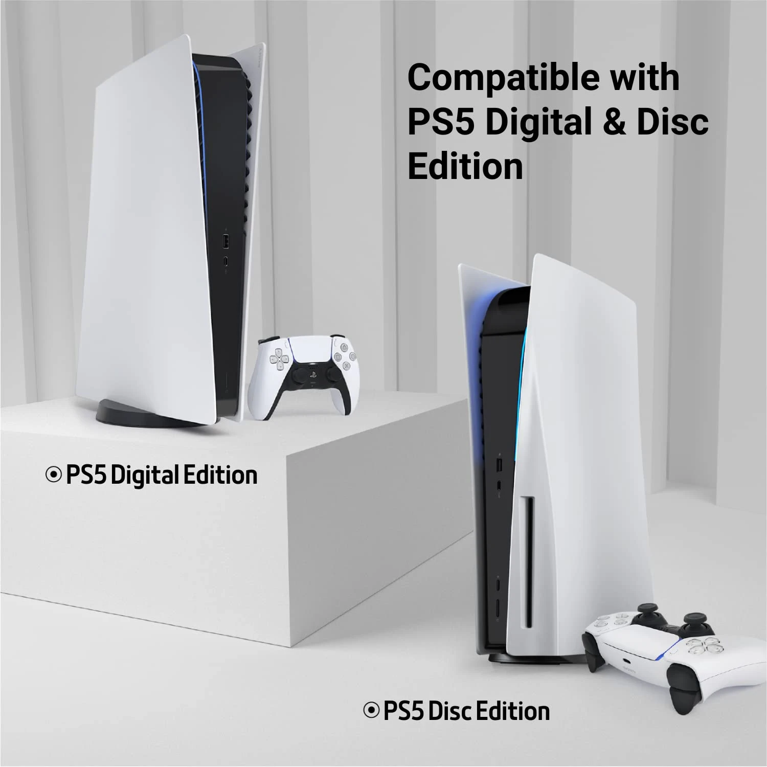 For PS5 Accessories Cooling Fan Efficient Cooling System High-Speed Silent Fan for PlayStation 5 Both Disc and Digital Editions