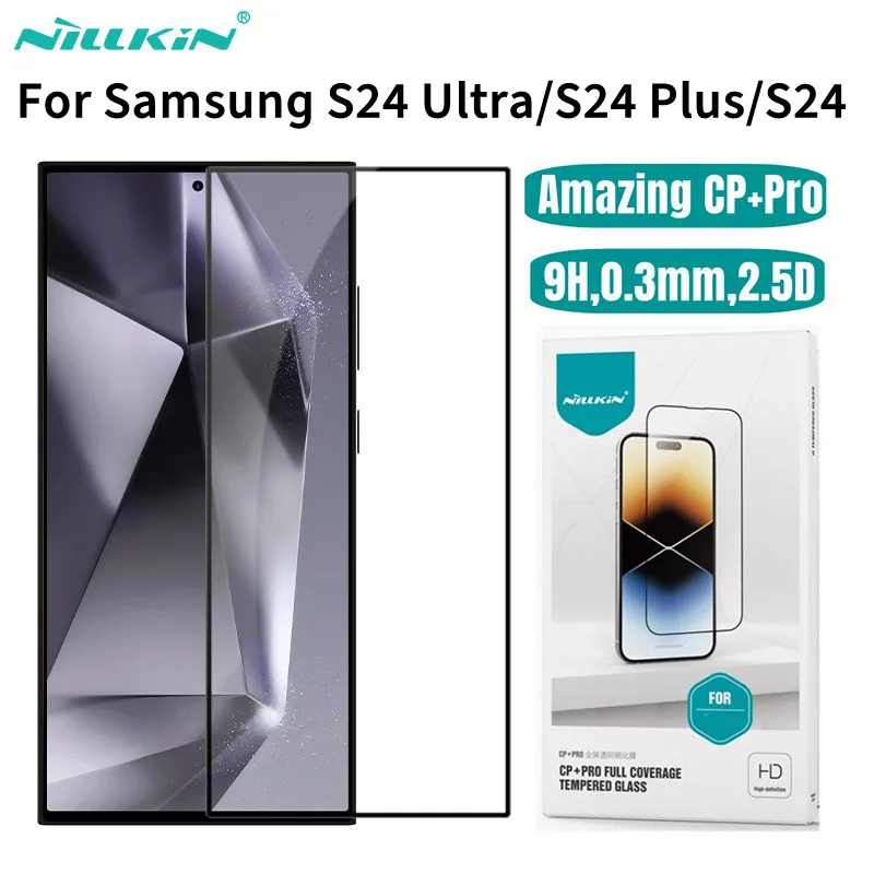 

Для Samsung Galaxy S24 ультра защита экрана Nillkin CP + Pro Полностью закаленное стекло для Samsung S24 Plus/S24 стеклянная пленка