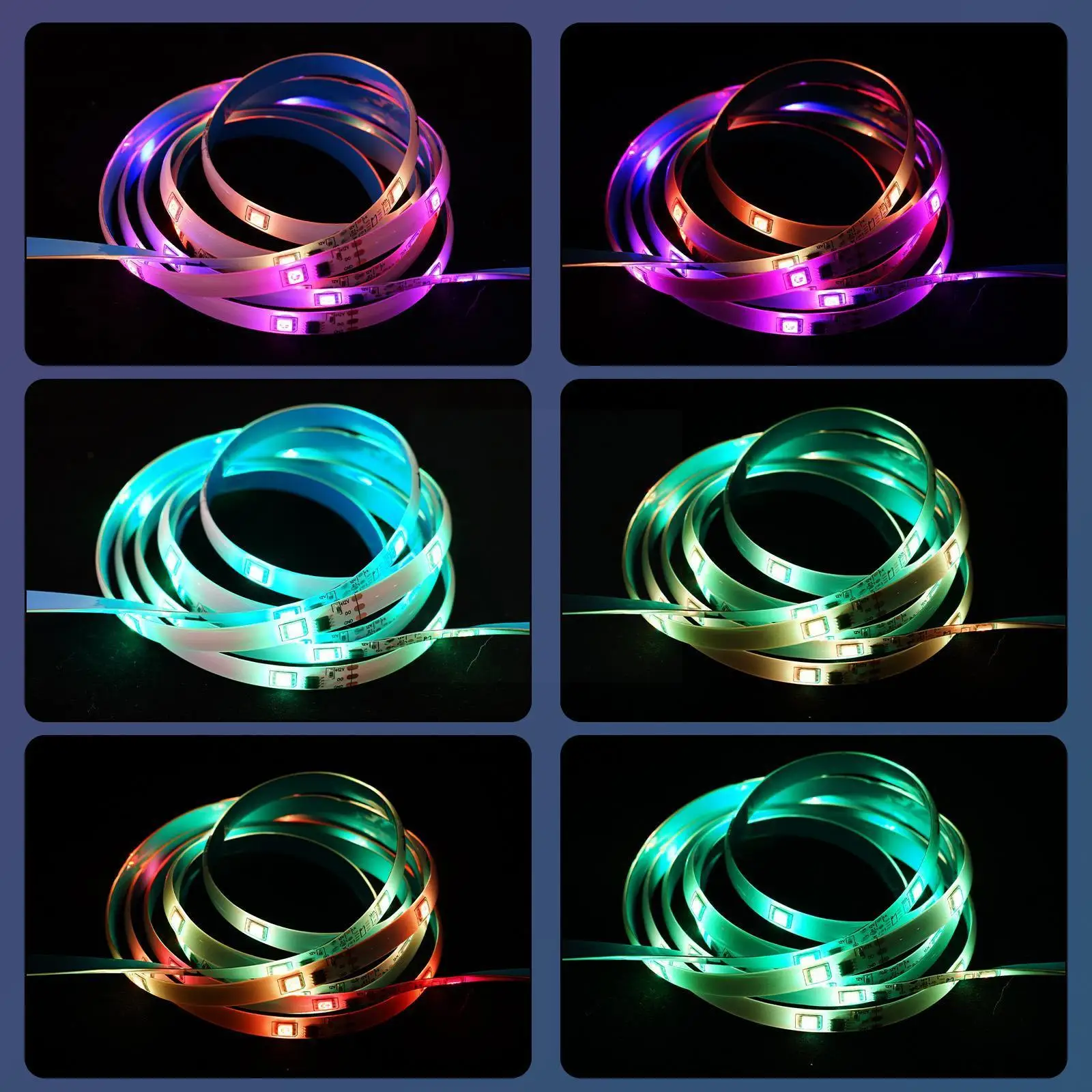5M 3D Rgb Led Thundercloud Light Decorative Background Atmosphere Game Household Lighting Effects Room (no cloud)
