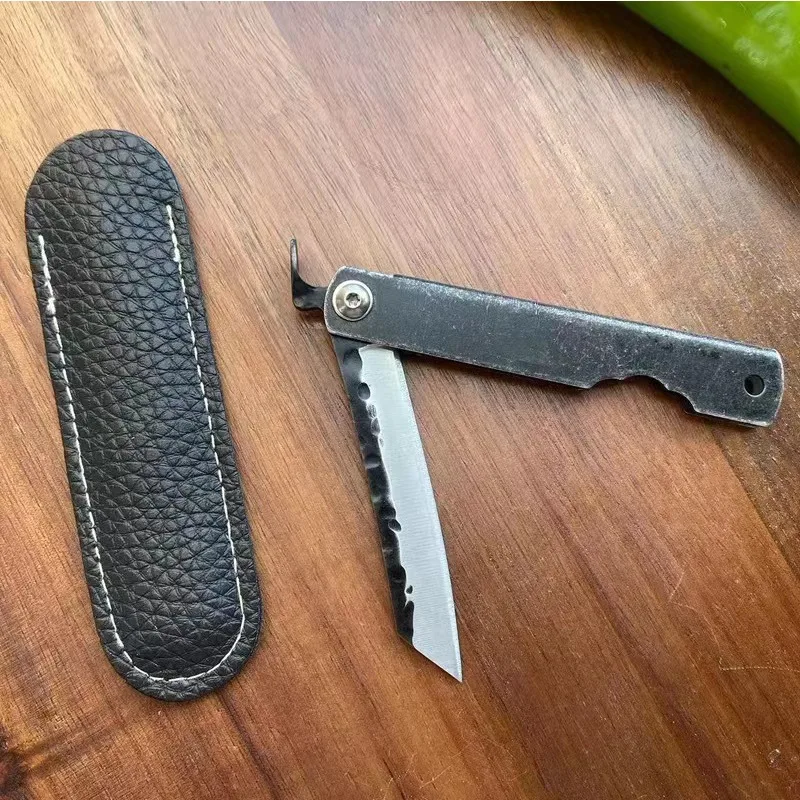 Higonokami Folding Pocket Knife Portable Handmade EDC Tool Camping Pocket Knife Cutting Knife Kitchen Fruit Knife Gift