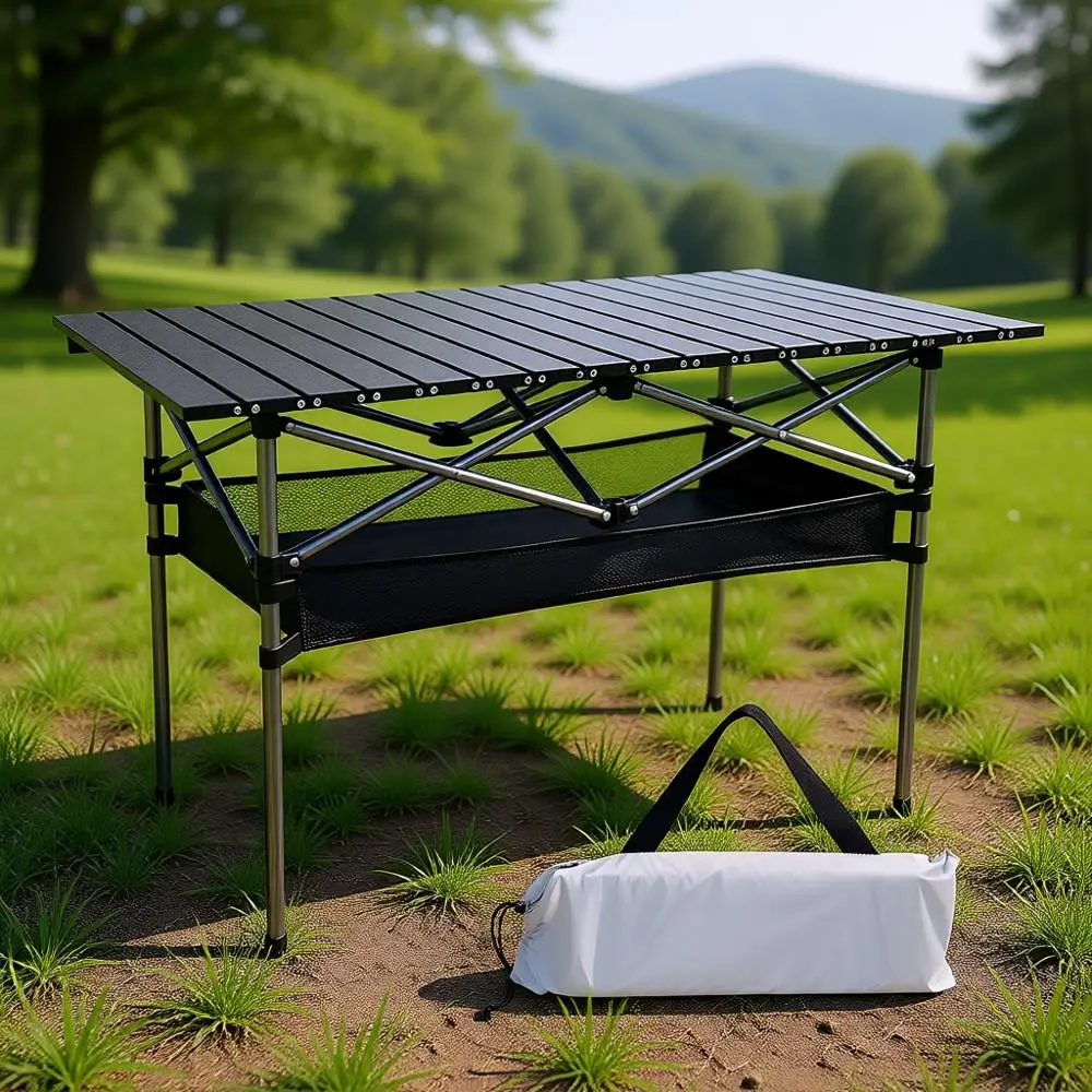 

Легкий складной походный стол на 4-6 человек с сумкой для переноски для активного отдыха на природе