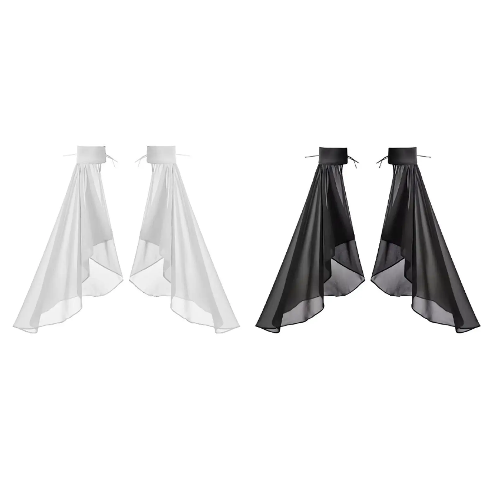 Satin-Chiffon, lange Tüllärmel, abnehmbare Armabdeckung, modisches Arm-Accessoire für Frauen, Herbst, Hochzeit, Cosplay