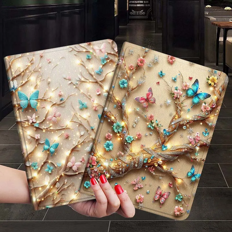 

Чехол-подарок для планшета Lenovo Tab P12 Extreme Legion Y900 Idea Pro GT 12.1 2025 с рисунком бабочки, складной