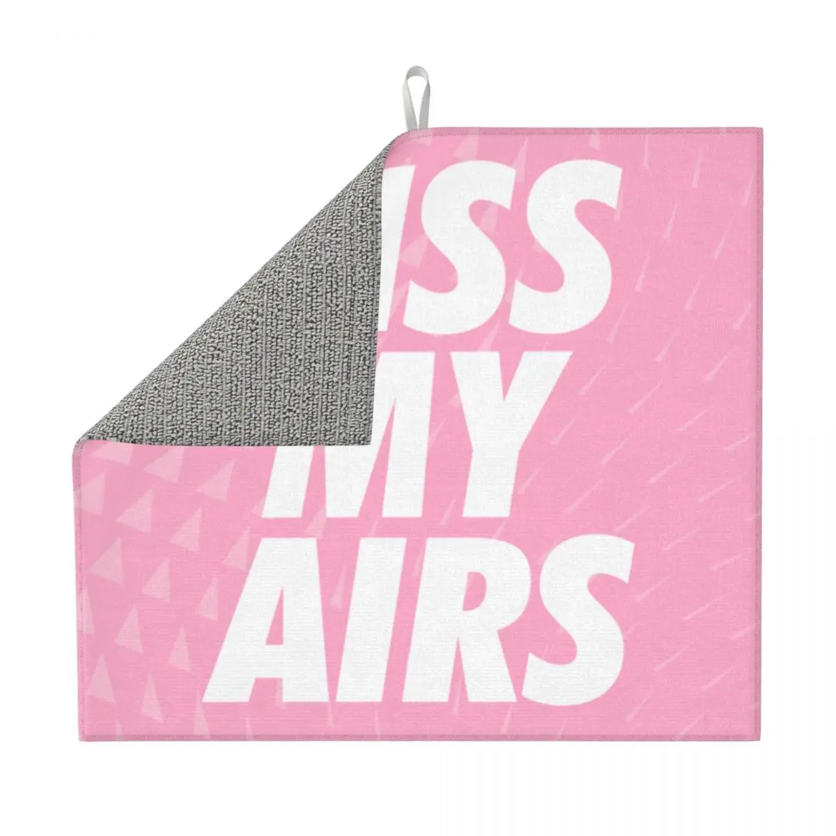 Custom Kiss My Airs Dish Drying Mat for Kitchen Fast Dry Super Absorbent Microfiber Dishes Drainer Pad