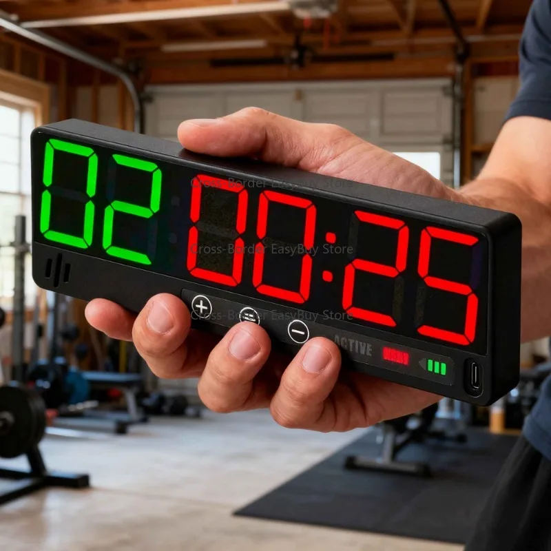 CP50 New 1.5 Inch Wireless Electronic Chronograph Portable S-mart Digital Magne-tic Mini Timer for Gym Fitness Crossfit