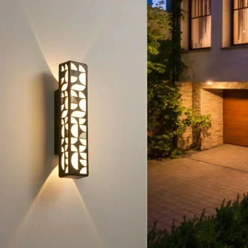 Minimalist Wall Sconce Lights Retro Rectangular Outdoor Light 85-265V Garden Home Decorative Wall Light Porch Lamp Waterproof
