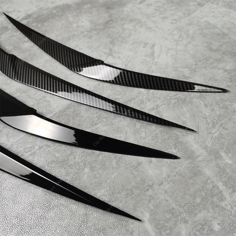 2 قطعة ABS لمعان المصباح الشر الحاجبين الجفون لسيارات BMW F48 X1 20i 20d 18i 18d 25i 25d x-Drive SUV 2015-2022 ملصقات ثلاثية الأبعاد ضبط #6