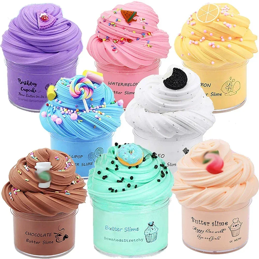Butter Slime Fluffy Slimes Plasticine Making Toy Putty Snail Toy Slime Cream Cloud Plasticine Gifts Toys