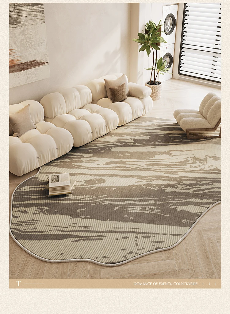 

Living room carpet cream wind, bedroom sofa coffee table floor mat high sense leave-in can wipe bedside blanket