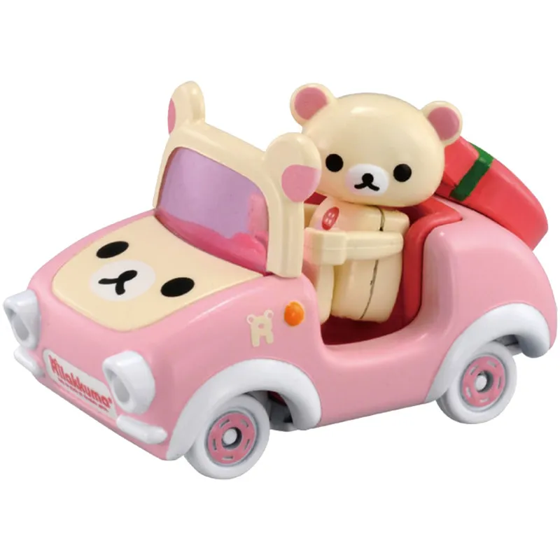 

Original TAKARA TOMY Dream Tomica Ride On R09 Korilakkuma & Korilakkuma Car San-X Diecast Alloy Model with Removable Figure Coll
