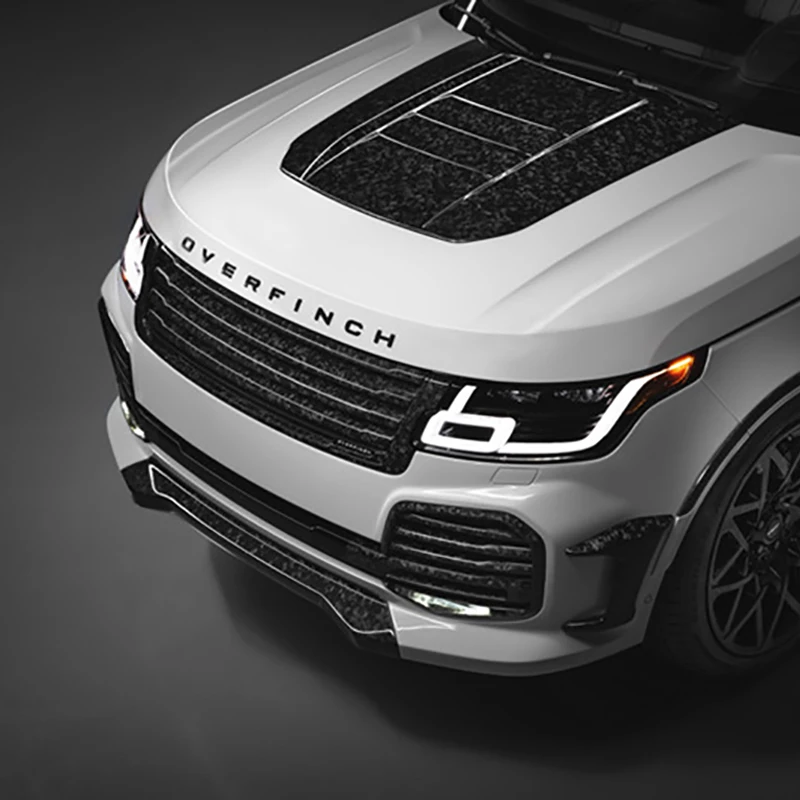 ملصق سيارة ثلاثي الأبعاد ABS لاند روفر ، شارات شعار حروف غطاء محرك السيارة ، شعارات شارة معززة ، لاند روفر ، رينج روفر سوبرسبورت ، Overfinch SVR