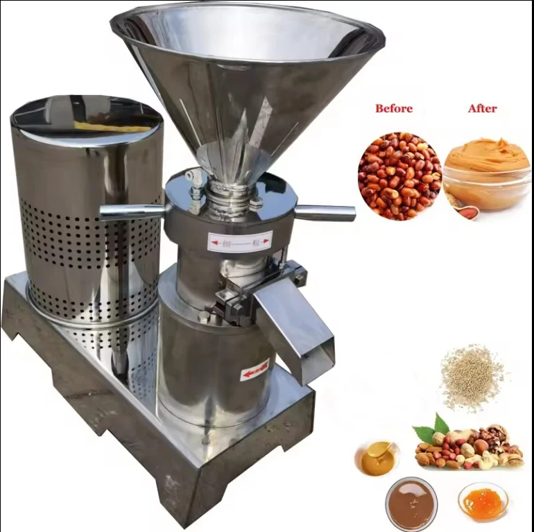 Molinillo coloide de emulsión de betumen del fabricante de Uganda, molinillo de mantequilla de maní y salsa de tomate, molinero de nueces de soja a precio competitivo