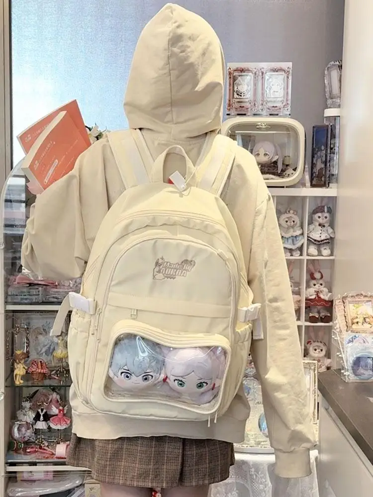 

AORDA Original Pain Bapa Women's Large Capaci Laptop Bag Soft Nylon Material Travel Vertical Square ape Medium Size