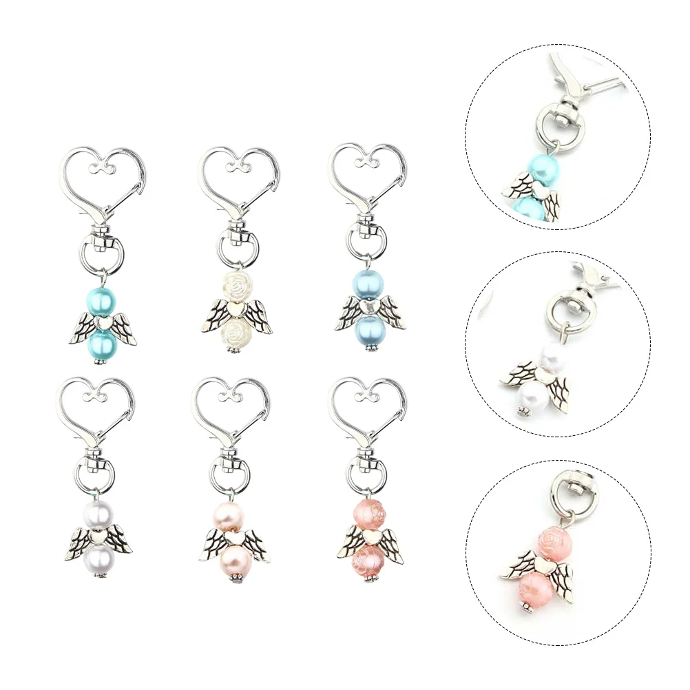 Cute Key Holder Angel Keychain Wing Ring Gifts Baby Party Favors Keychains