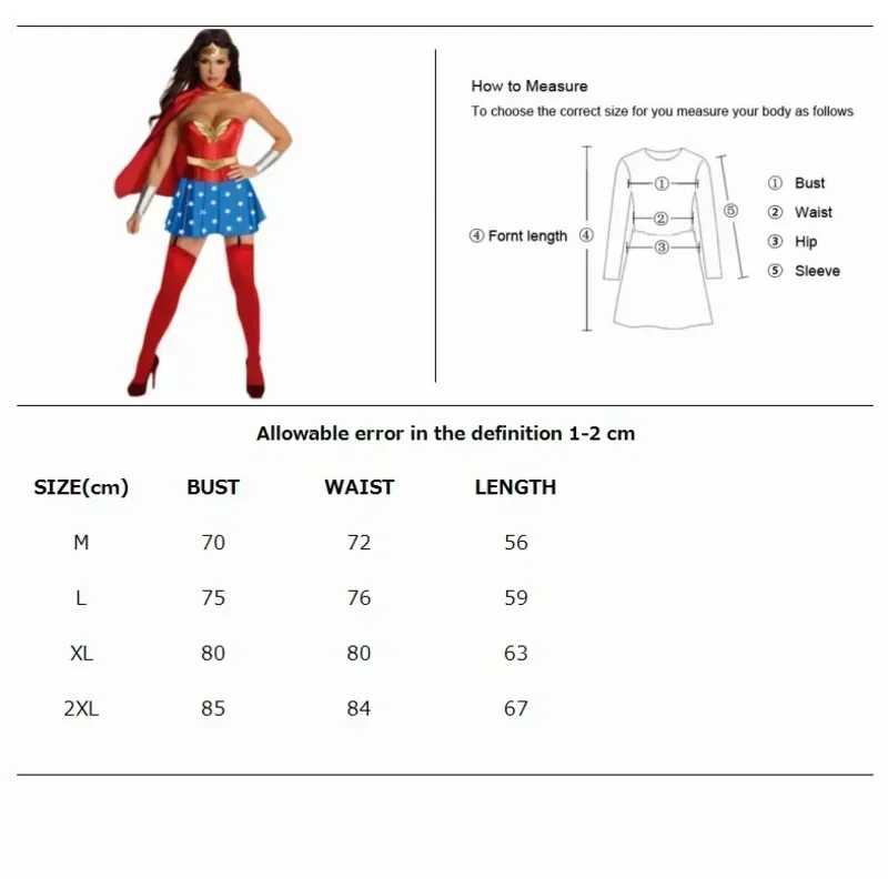 Halloween Sexy Wonder Kostuum Superheld Vrouwen Supergirl Vrij Dortellenfeest Fantasia Cosplay Fancy Dress Cosplay Kostuum