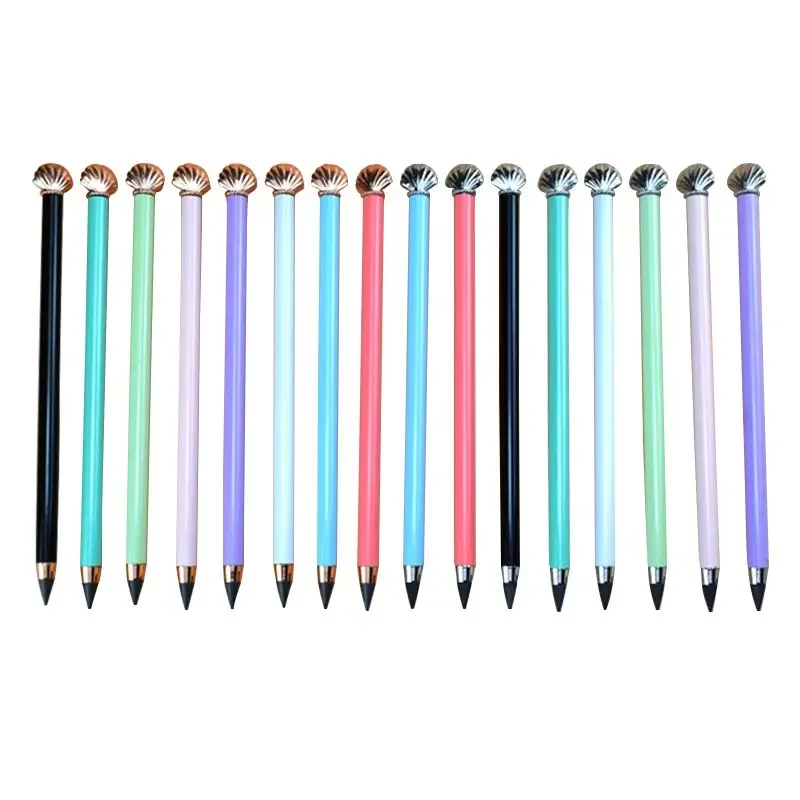 

10pcs Eternal Pencil Print Logo Unlimited Writing Pencil No Ink Novelty Pen Art Sketch Painting Tools Kid Gift School Supplies