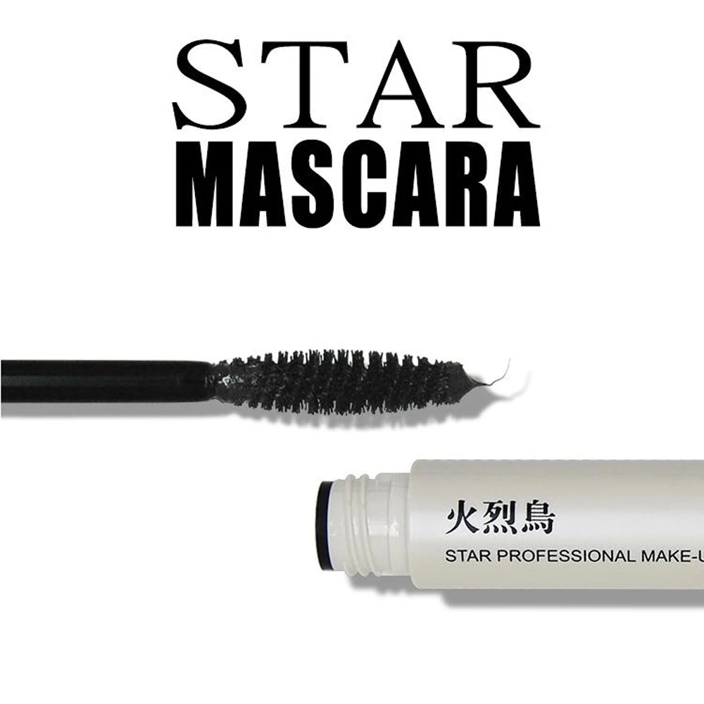 Flamingo Marke Star Professionelle Mascara curling thicking wasserdicht keine klumpen wischfest mascara Verlängerung Mascara