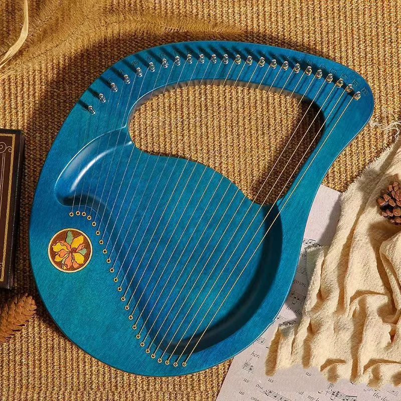 تصميم جديد Lyre Mini 16 Tone Harp Beginner جودة عالية 19 Tone Lyre لأداة السلسلة #6