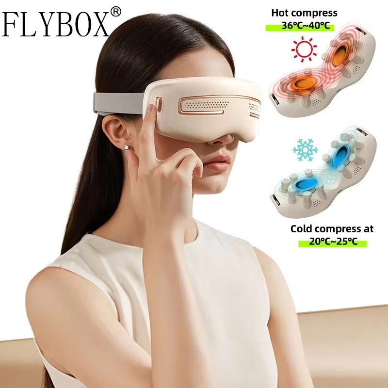 

FLYBOX умный электрический массажер для глаз горячий и холодный компресс двойного назначения перезаряжаемый массажер для глаз подарок